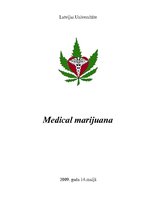 Referāts 'Medicīniskā marihuāna', 1.