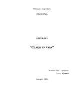 Referāts 'Cilvēks un vara', 1.