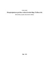 Biznesa plāns 'Pašapkalpošanās pārtikas veikala izveide Rīgā', 1.