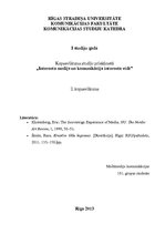 Konspekts 'Interneta medijs un komunikācija interneta vidē', 1.