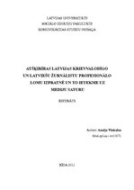 Referāts 'Atšķirības Latvijas krievvalodīgo un latviešu žurnālistu profesionālo lomu izpra', 1.
