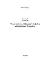 Referāts 'Tirgus izpēte a/s "Cēsu alus" vieglajiem alkoholiskajiem dzērieniem', 1.