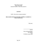 Eseja 'Sīrijas Arābu Republikas politiskā attīstība 20. gadsimtā un virzieni ārpolitikā', 1.