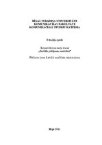 Konspekts 'Analītiskais pētījuma raksturojums', 1.
