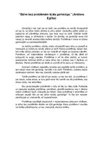 Eseja 'Dzīve bez problēmām kļūtu garlaicīga', 1.