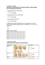 Paraugs 'Pārbaudes darbs matemātikā 2. klasei Kā saskaita un atņem divciparu skaitļus', 4.