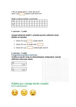 Paraugs 'Pārbaudes darbs matemātikā 2. klasei Kā saskaita un atņem divciparu skaitļus', 5.