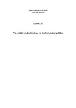 Referāts 'Vai politika ietekmē tiesības, vai tiesības ietekmē politiku', 1.
