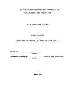 Referāts 'Socioloģija', 1.