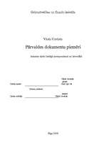 Paraugs 'Pārvaldes dokumentu piemēri', 1.