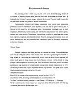 Konspekts 'Environmental Changes', 1.