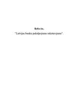 Referāts 'Latvijas banku pakalpojumu raksturojums', 1.