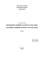 Referāts 'Īpašumtiesību regulējošie normatīvi un vides, dabas aizsardzības regulējošie nor', 1.