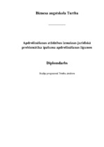 Diplomdarbs 'Apdrošināšanas atlīdzības izmaksas juridiskā problemātika īpašuma apdrošināšanas', 1.