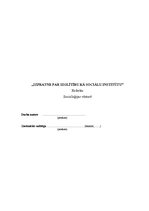 Referāts 'Izprtane par izglītību kā sociālu institūtu', 1.