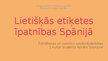 Prezentācija 'Lietišķā etiķete Spānijā', 1.