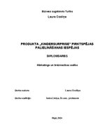 Diplomdarbs 'Produkta „KinderSurprise” pirktspējas palielināšanas iespējas', 1.