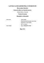 Prakses atskaite 'Prakses atskaite grāmatvedībā', 1.