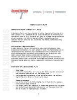 Referāts 'Summary about the Text "Marketing Plan"', 1.