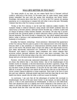 Eseja 'Was Life Better in the Past?', 1.