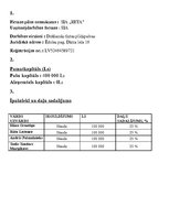 Paraugs 'Biznesa plāna finanšu daļa', 1.