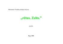Referāts 'Raimondas Vazdikas dzejoļu krājuma "Rētas.Zelts" analīze', 6.