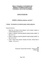 Konspekts 'Kvantitatīvā un kvalitatīvā pieeja sociālos pētījumos', 1.