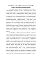 Konspekts 'Komunikācijas teoriju tradīcijas un to ietekme uz pētniecības metodēm un teorēti', 1.