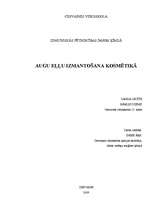 Referāts 'Augu eļļu izmantošana kosmētikā', 1.