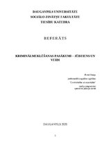 Referāts 'Kriminālmeklēšanas pasākumi – jēdziens un veidi', 1.