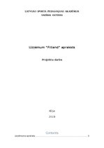 Konspekts 'Uzņēmuma “Fitland” apraksts', 1.