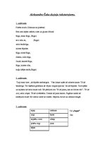 Konspekts 'Aleksandra Čaka dzejoļu raksturojums', 1.