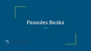 Prezentācija 'Pasaules Banka', 1.