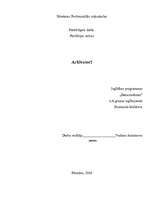 Konspekts 'Arhivatori', 1.