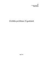 Referāts 'Globālās problēmas 20.gadsimtā', 1.