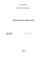 Referāts 'Dabisko sejas masku veidi', 1.