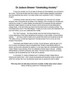 Eseja 'Dr Judson Brewer “Unwinding Anxiety”', 1.