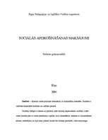 Referāts 'Sociālās apdrošināšanas maksājumi', 1.