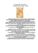 Konspekts 'Leonardo da Vinči biogrāfija', 1.