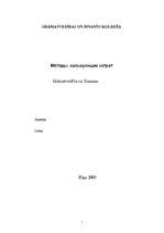 Referāts 'Методы калькуляции затрат', 1.