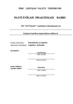 Prakses atskaite 'SIA "AE Partner" vispārējais raksturojums un krājumu kustības organizēšana nolik', 1.