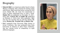 Prezentācija 'Shatter me', 2.