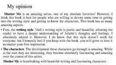 Prezentācija 'Shatter me', 6.