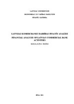 Diplomdarbs 'Latvijas komercbanku darbības finanšu analīze', 1.