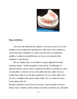 Referāts 'Izņemamās parciālās protēzes ar plastmasas bāzi klīniskie laboratoriskie posmi, ', 21.