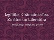 Prezentācija 'Kultūra Latvijā 20.gadsimta starpkaru posmā', 1.