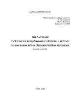 Referāts 'M.Eliades darba analīze', 1.