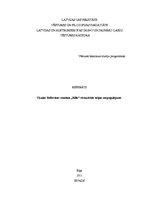 Referāts 'Vizmas Belševicas romāna "Bille" vēsturiskās telpas atspoguļojums', 1.