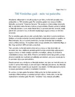 Eseja ''700 verdzības gadi Latvijā - mīts vai patiesība', 1.