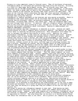 Eseja 'Threats Posed by the Internet to Personal Privacy', 1.